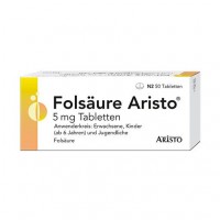 Фолиевая кислота при анемии FOLSÄURE ARISTO 5 mg Tabletten 50 шт Aristo Pharma